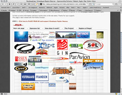 wall of support screen shot